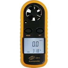 Kazan Hobi GM816 Anemometre Termometreli Hava Akım Ölçer, Siyah