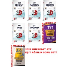 3D Yayınları Ayt 2027 Müfredat Eşit Ağırlık Soru Bankası Video Çözümlü Full Set