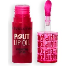 Kazan Hobi Pout Lip Oil Besleyici Mürekkep Dudak Yağı, Yapışkansız Parlak Dudaklar Için, Vegan, Kiraz Kırmızısı, 4 ml