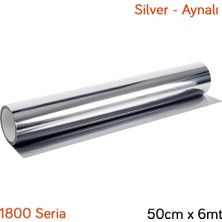Carub 1800 Seria Çizilmez Cam Filmi %15 Silver-Aynalı 50 cm x 6 mt BR1236416