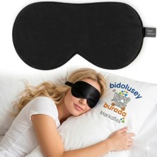 Kazan Hobi 2 Adet Siyah Işık Geçirmeyen Yoga ve Uyku Göz Bandı, Ayarlanabilir Unisex Maske