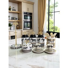 Feray Home Çeyiz Seti - 101 Zebra At Desenli Gold