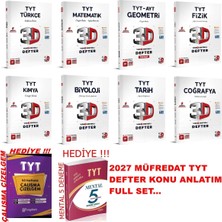 3D Yayınları Tyt 2027 Güncel Müfredat Defterim Konu Anlatımlı Video Destekli Full Set