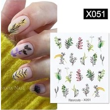 Kazan Hobi Tırnakmania Su Transferli Nail Art Sticker X051 (50127-9) 3911
