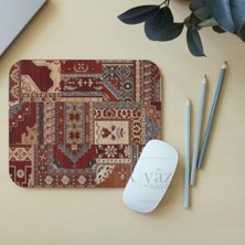 Kazan Hobi Halı Motif Desen 3 - Dikdörtgen Mouse Pad, 17,5 cm x 19,50 cm