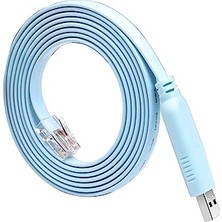 Kazan Hobi 1.8mt USB 2.0 Cisco Seri Yönlendirici Usb'den RJ45'E Çeviren Konsol Kablosu, Mavi, AL3948