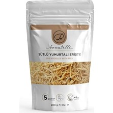 Kazan Hobi Sütlü Yumurtalı Bebek Eriştesi, 200 G, +8 Ay
