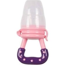 Kazan Hobi Meyve Emziği, Silikon Diş Kaşıyıcı, Pembe-Mor