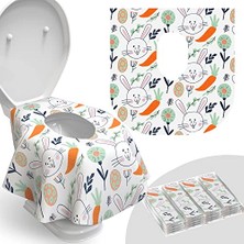 Kazan Hobi Tek Kullanımlık Klozet Kapağı Kılıfı, 20'li Paket, Su Geçirmez, Çocuklar ve Yetişkinler Için, Ekstra Büyük