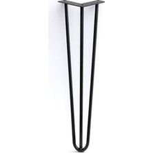 Kazan Hobi Siyah Metal 71 cm Dayanıklı Martı Sehpa Ayağı Tekli Masa Ayağı Mobilya Destek Ayağı Yükseltici Model