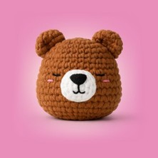 Kazan Hobi Amigurumi Tığ Kiti, Mini Ayı Örgü Kiti