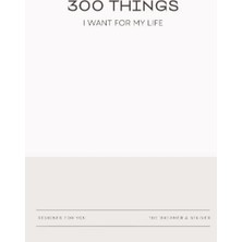 Kazan Hobi 300 Things I Want For My Life; Neutral Cover, 4x6 Paperback, 40 Pages, Manifestation Journal