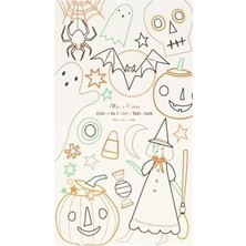 Kazan Hobi Halloween Boyama Aktiviteli Masa Örtüsü