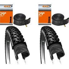 CST Rock Hawk 29X2.25 Mtb Bisiklet Lastik Seti 2iç + 2dış