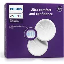 Philips Avent Göğüs Pedi 60 Adet Tek Kullanımlık Emzirme Göğüs Pedi – Ultra Emici, 3 Katmanlı, Sızdırmaz ve Nefes Alabilen Yapı