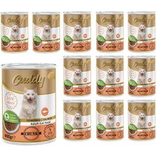 Kazan Hobi Somonlu ve Jöleli Yetişkin Kedi Konservesi 400 G x 12 Adet