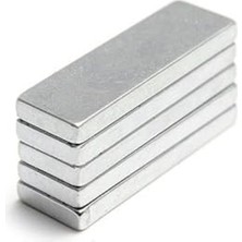 Kazan Hobi 30 mm x 10 mm x 3 mm Köşeli Neodyum Mıknatıs, 5 Adet