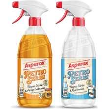 Asperox Retro Serisi 1 Litre Beyaz Sirke & Arap Sabunu ve Beyaz Sirke & Karbonat