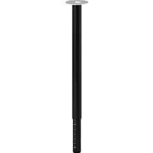 Kazan Hobi Ayarlanabilir Siyah Çalışma Masası Ayağı, 60-90 cm