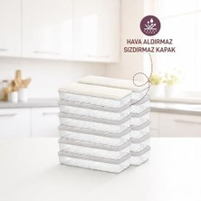 Kazan Hobi Nora 12'li 1.2 L Küçük Boy Ekru Saklama Kabı