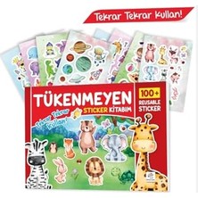 Kazan Hobi Tükenmeyen Sticker Kitabım, 100+ Tekrar Kullanılabilen Sticker, Mlhtknmynstick