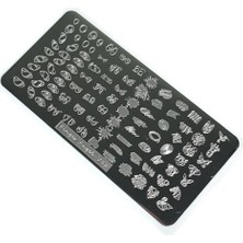 Kazan Hobi Nail Art Stamping Baskı Plakası VV32