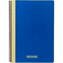 Kazan Hobi A4 Kareli Defter, 120 Yaprak, Karton Kapaklı Pet Spiral, Mavi