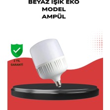 Epilons Enerji Tasarruflu Şarjlı LED Ampul 30W Beyaz Işık