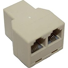 Kazan Hobi RJ11 Çoklayıcı 2 Port Telefon Çoklayıcı, 2'li Hat Çoklayıcı Telefon Hat Çoğaltıcı