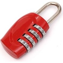 Kazan Hobi 4 Hane 25 mm Şifreli Sıfırlanabilir Dolap Bagaj Çanta Kilidi, Asma Kilit, CIN538KR