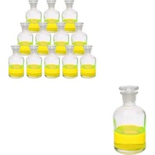 Kazan Hobi Cam Miyar Şilifli Tıpalı Şişe 125 Ml, 12 Adetlik Set