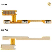 Arsking Xiaomi Redmi Note 7 Uyumlu Açma-Kapama Yan Ses Filmi Power Tuş Filmi Ses Tuşu Filmi On Off Fleksi