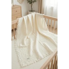 Kazan Hobi Bebek Muslin Pike, 85X100 Cm, Ekru, %100 Pamuklu