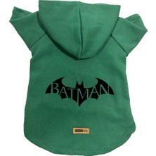 Kazan Hobi Yeşil Batman Kapüşonlu Köpek ve Kedi Sweatshirtü, Xl Beden