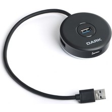 Kazan Hobi 4 Port USB 3.0 USB Hub, Siyah