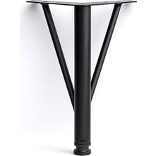 Kazan Hobi Üçgen Siyah Metal 30 cm Mobilya Ayağı Modern Koltuk Kanepe Dayanıklı Tv Ünitesi Ayağı Ayakları