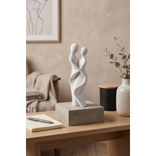 Moniwerk Modern Soyut Çift Biblosu Dekoratif Obje Figürü