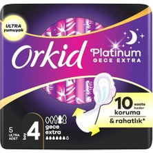 Kazan Hobi Platinum Hijyenik Ped Gece Ekstra (Boy 4) 5 Adet Ped
