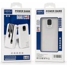 Teknotok Hepu HP-966 20.000 Mah 4 Kablolu Dijital Göstergeli Powerbank