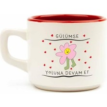 Kazan Hobi Gülümse, Yoluna Devam Et! Beyaz Venüs Kupa - Öğretmenler Günü Hediyelik Kupa