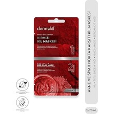Kazan Hobi Kil Içeren Akne ve Siyah Nokta Karşıtı Yüz Maskesi, 2 x 7.5 ml