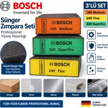 Bosch Zımpara Seti 3 Parça