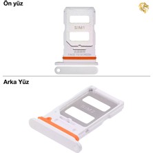 Arsking Xiaomi Redmi Note 12 Pro 5g Uyumlu Sim Iç Yuvası Çiftli Beyaz Çift Hatlı Dual Sim Sim Yeri