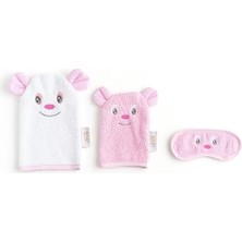 Kazan Hobi %100 Pamuklu Pembe Banyo Bebek Alıştırma Seti