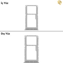 Arsking Xiaomi Redmi Note 7 Uyumlu Sim Iç Yuvası Tekli Beyaz Tek Hatlı Sim Yeri Sim Kızağı Sim Kart Yuvası