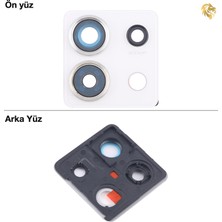 Arsking Xiaomi Redmi Note 13 Pro 5g Uyumlu Kamera Lensi Full Beyaz Kamera Camı Çerçeveli Kamera Lens Kapağı