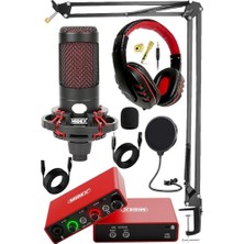 Kazan Hobi Central-Rd Pack-2 Stüdyo Kayıt Ekipmanları GLX-700RD Ses Kartı ve Cxn-30 Stüdyo Mikrofonu
