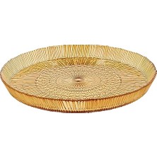 Kazan Hobi Kusintha Servis Tabağı Yuvarlak Amber 3 cm - Çap:30 cm