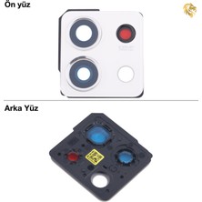 Arsking Xiaomi Redmi Note 13 5g Uyumlu Kamera Lensi Full Beyaz Kamera Camı Çerçeveli Kamera Lens Kapağı