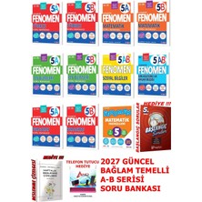 Fenomen Yayıncılık 5.sınıf 2026-2027 Müfredat Matematik Fasikül + A ve B Serisi Soru Bankası Full Set